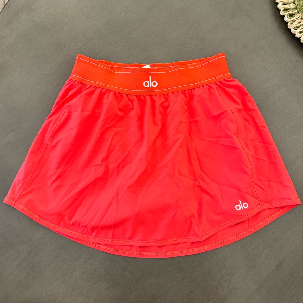 Alo Yoga Match Point Tennis Skirt - Red Hot Summer